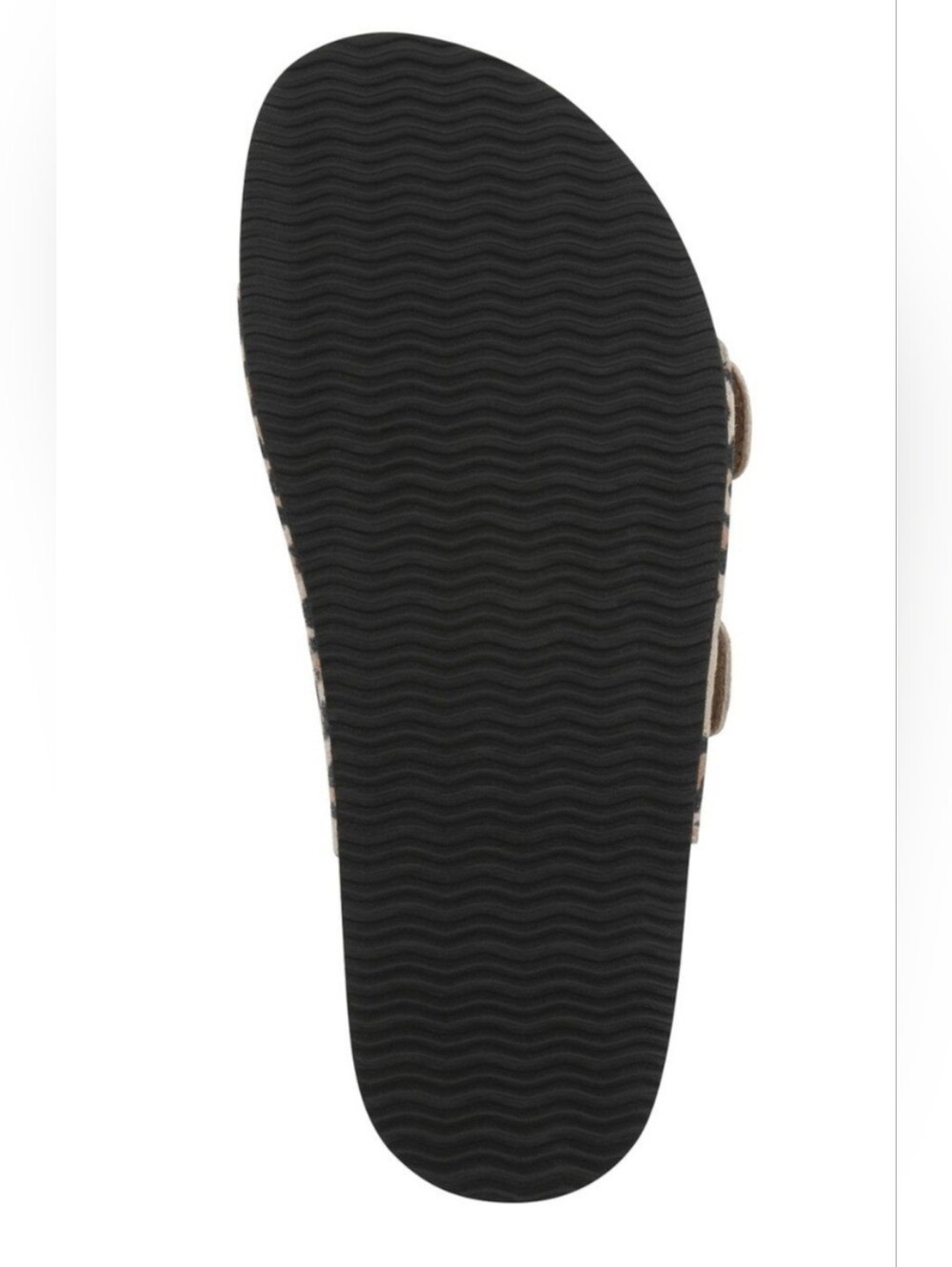 Women's Double Buckle Leather Sandal - Picture 3 of 9